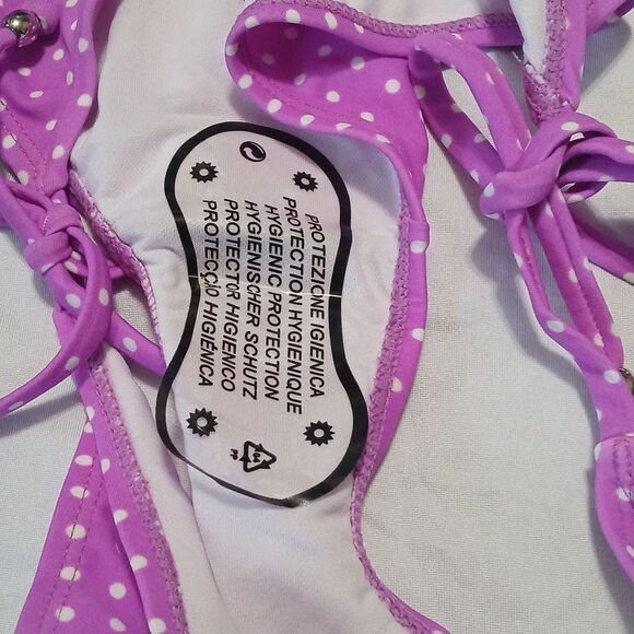 Ingear purple white polka dot bikini Sz M NWT - Picture 9 of 9